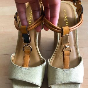 Coach wedge heels